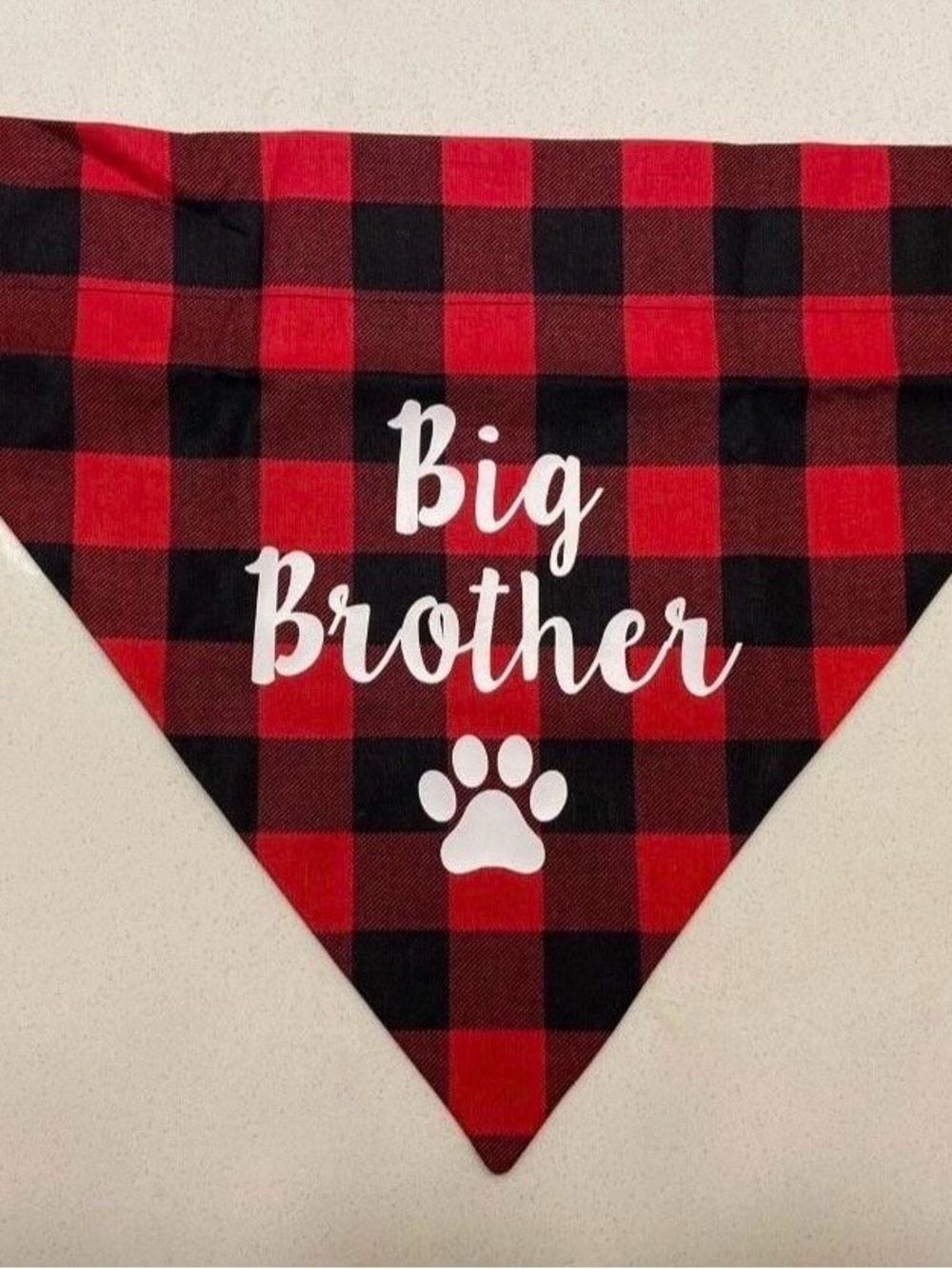 Big Brother Red Buffalo Plaid Pet Bandana